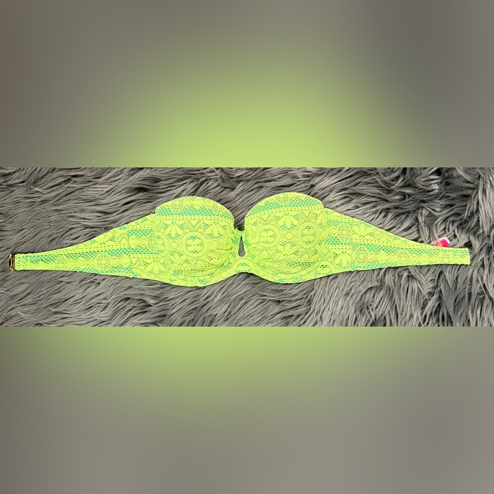 VS Swim Bandeau - Size 34A | Color: Lime Green
